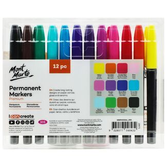 Mont Marte Permanent Marker 12pc Set