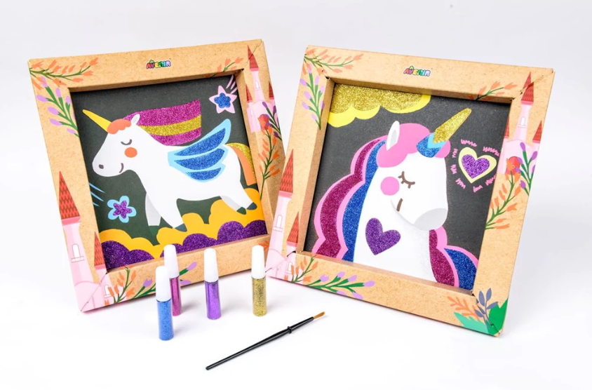 AVENIR - GLITTER ART - UNICORN