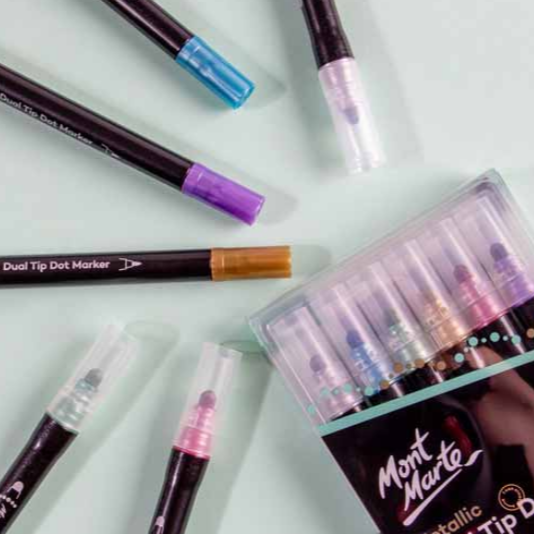 Metallic Dual Tip Dot Markers Signature 6pc
