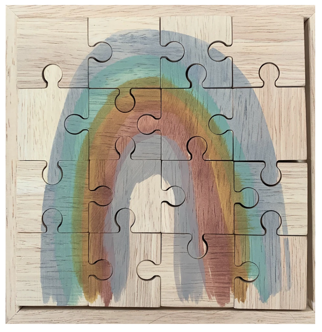 Papoose Earth Rainbow Puzzle 16pc
