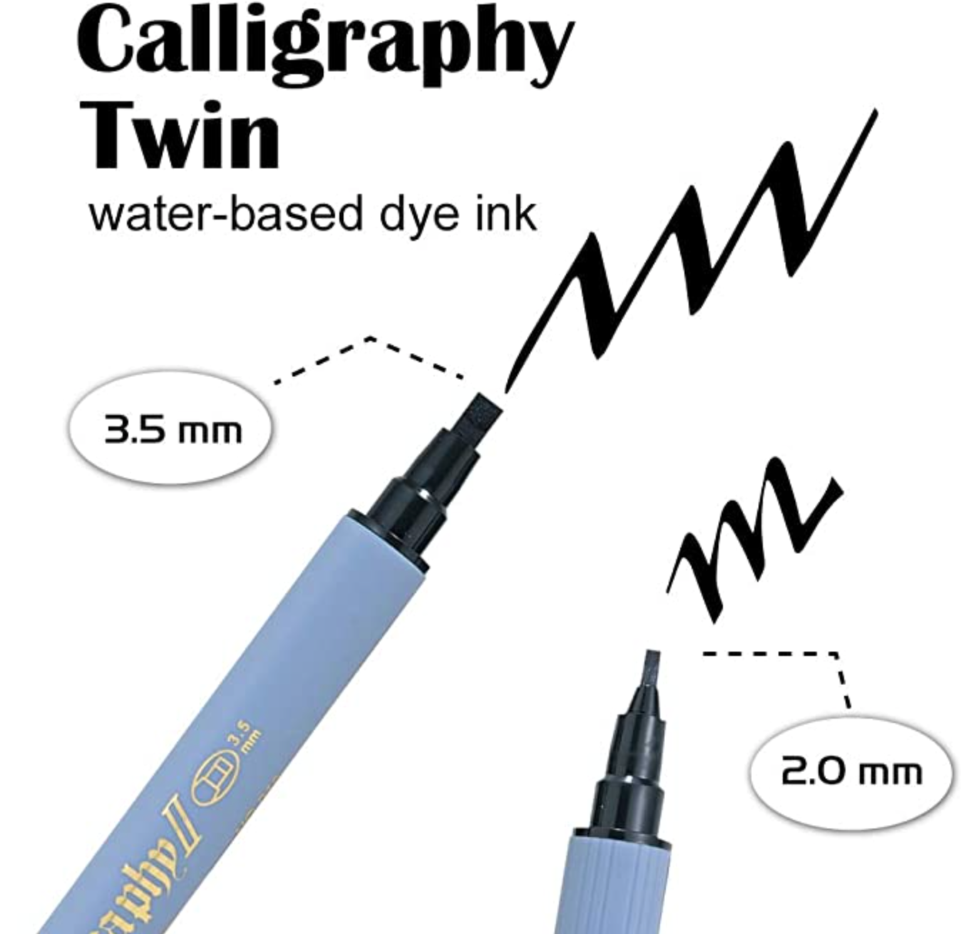 ZIG CALLIGRAPHY II 6 COLOUR SET 2.0/3.5 MM (/6VAD)