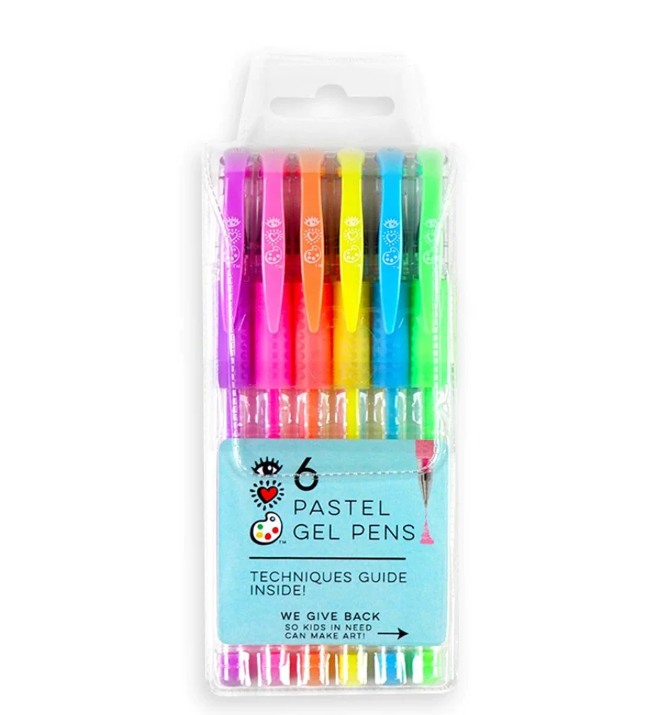 I HEART ART GEL PENS PASTEL 6 COL