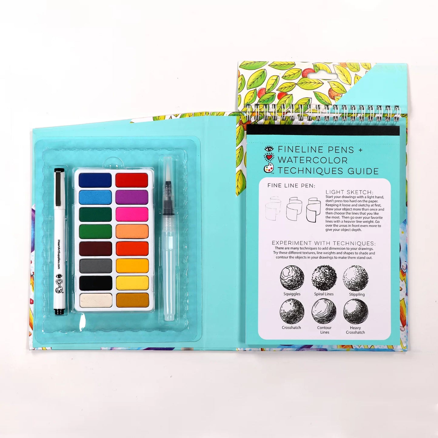 I Heart Art Travel Art Pack – Watercolours + line pen