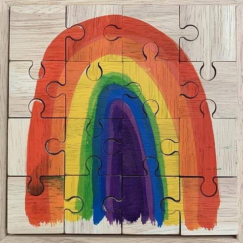 Bright Rainbow 16 piece Puzzle