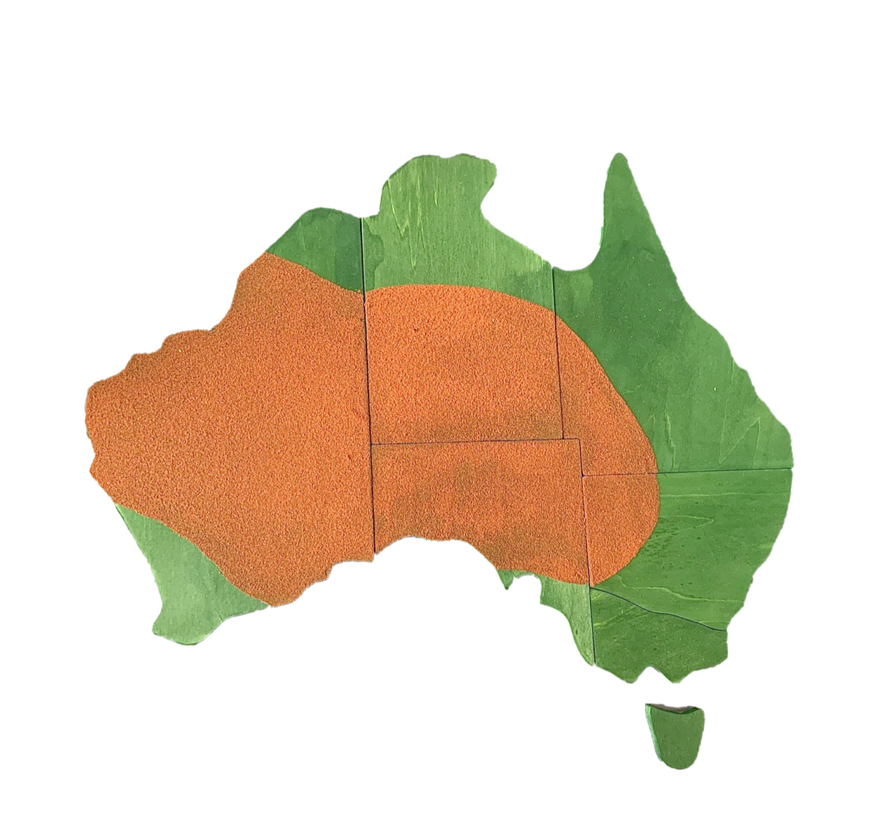 Papoose Australian Map Puzzle/7pc