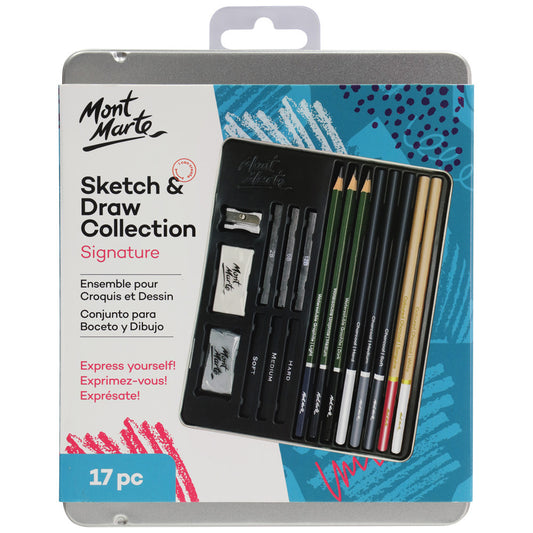 Mont Marte Signature Sketching Mixed Media Set 17pc