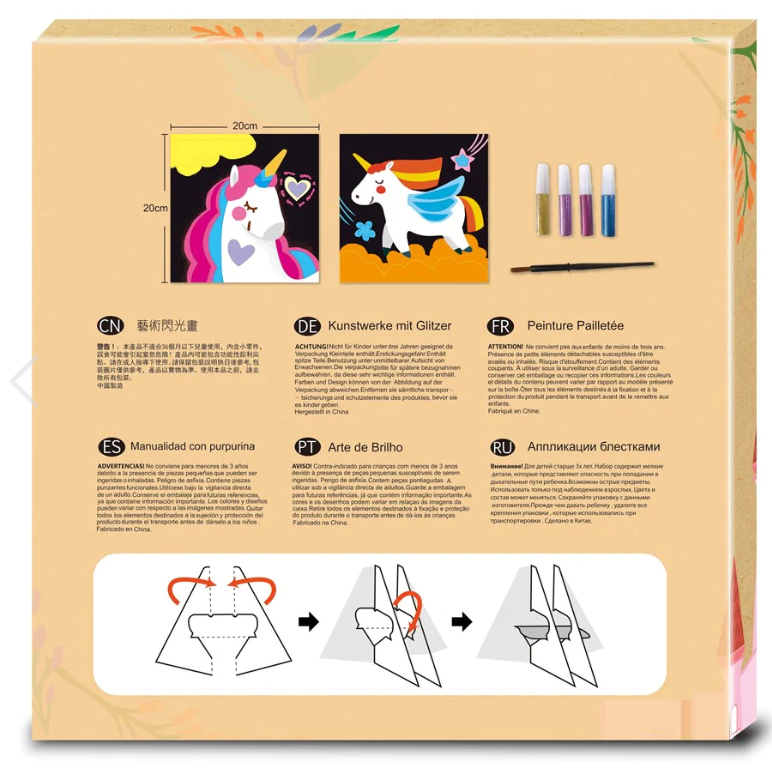 AVENIR - GLITTER ART - UNICORN
