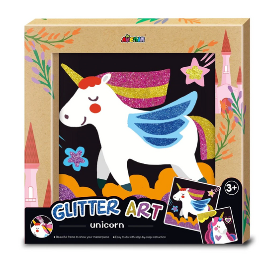AVENIR - GLITTER ART - UNICORN