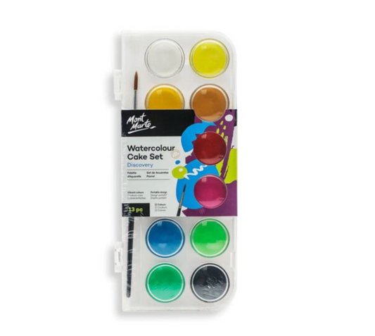 Mont Marte Watercolour Cake Set 13pc