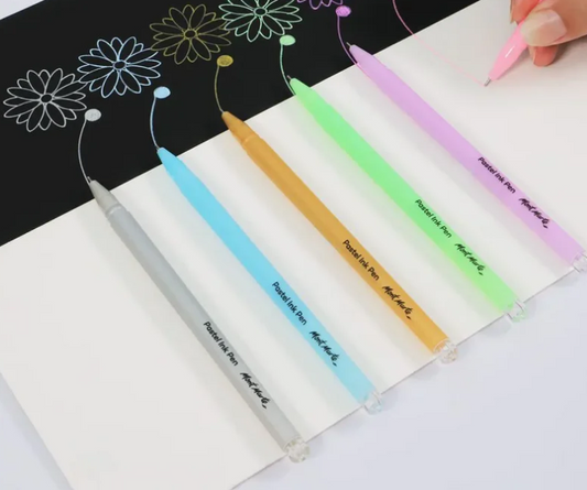 Mont Marte Pastel Ink Pens Fine Tip 6pc