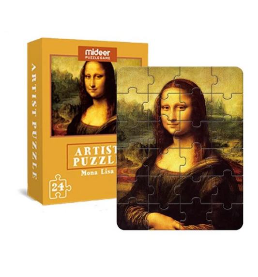 Mideer Artist Puzzle Small -Mona Lisa 24pcs