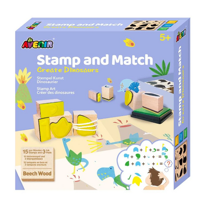 Avenir Stamp & Match - Create Dinosaurs
