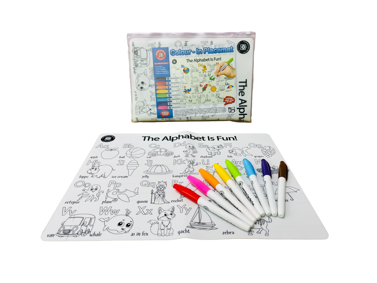 Colour In Placemat - Alphabet