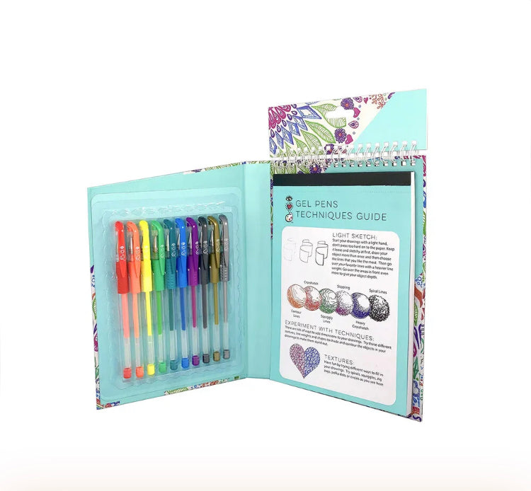 I HEART ART TRAVEL ART PACK GEL PENS